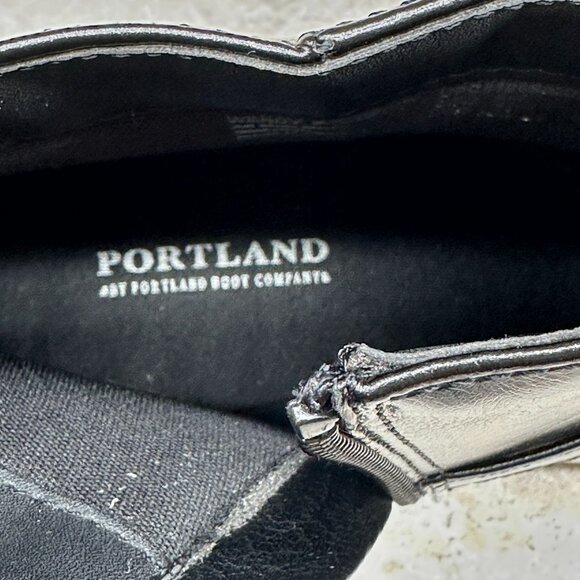 Portland Boot Company Wendy Black Harness Ankle Boots Size 2M Girls Faux Leather - Picture 8 of 10